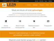 Tablet Screenshot of leza.nl